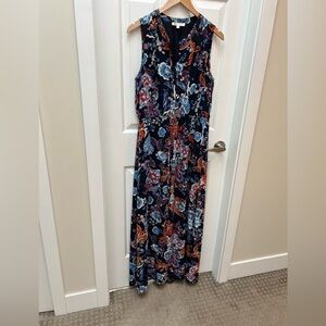 DR2 Navy Floral Maxi Dress